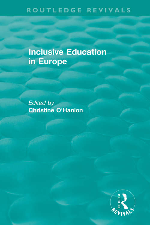 Book cover of Inclusive Education in Europe (Routledge Revivals)