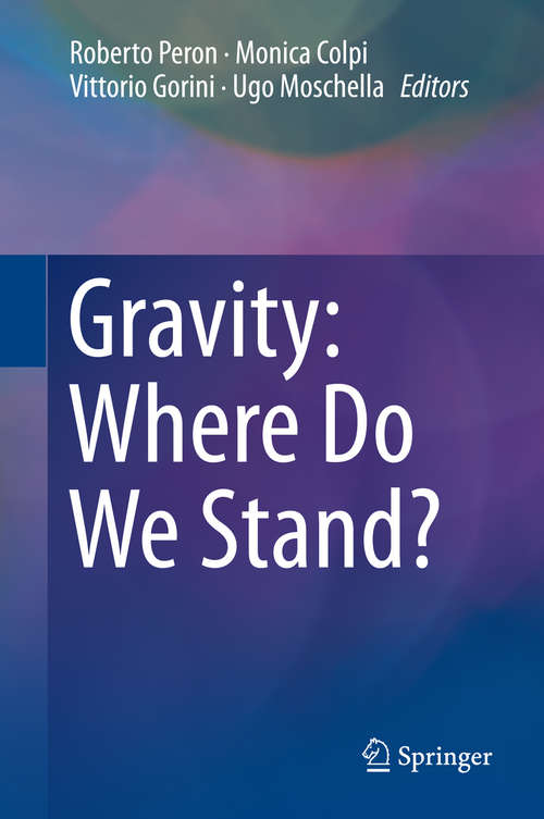 Book cover of Gravity: Where Do We Stand?