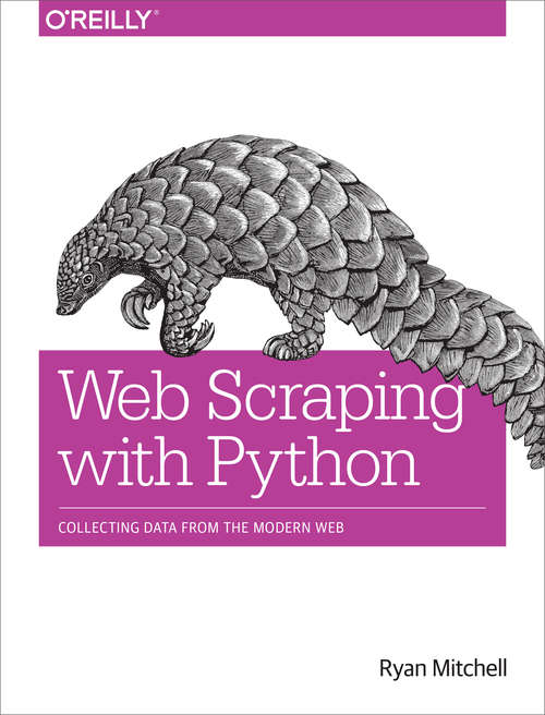 Book cover of Web Scraping with Python