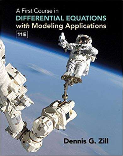 Book cover of A First Course In Differential Equations With Modeling Applications (Eleventh Edition)