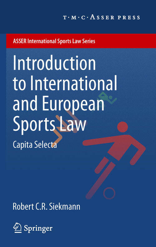 Book cover of Introduction to International and European Sports Law
