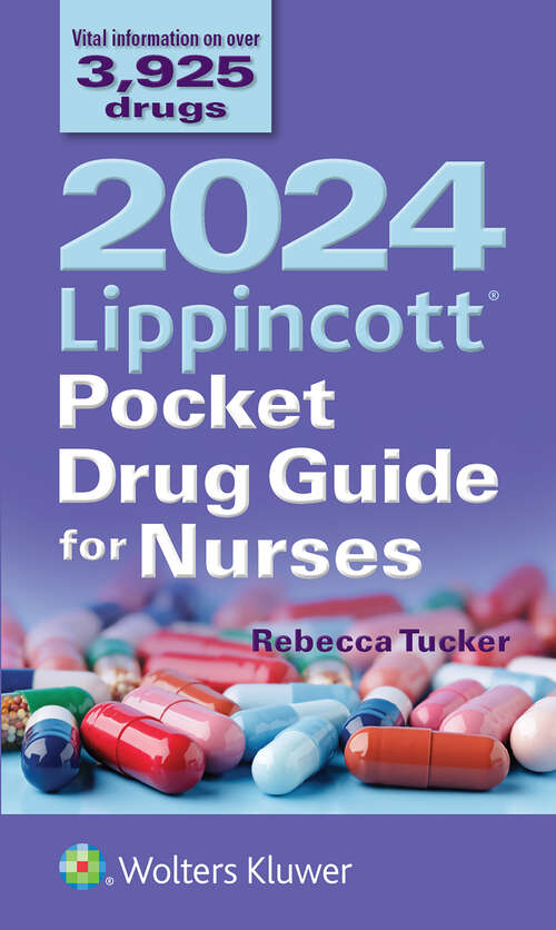 Book cover of 2024 Lippincott Pocket Drug Guide for Nurses