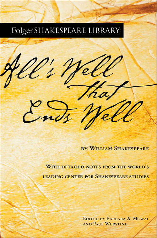 Book cover of All's Well That Ends Well