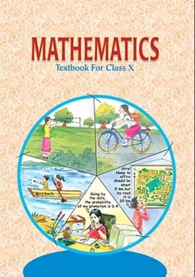 Book cover of Mathematics class 10 - NCERT - 23 (Rationalised 2023-2024)