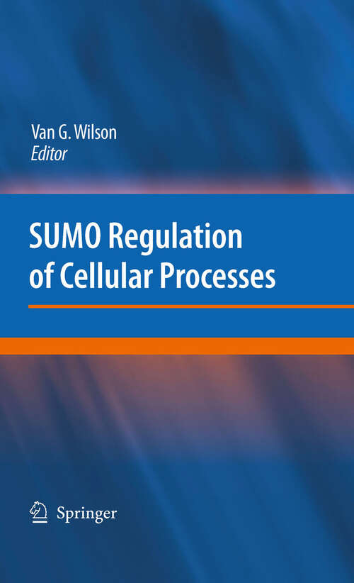 Book cover of SUMO Regulation of Cellular Processes