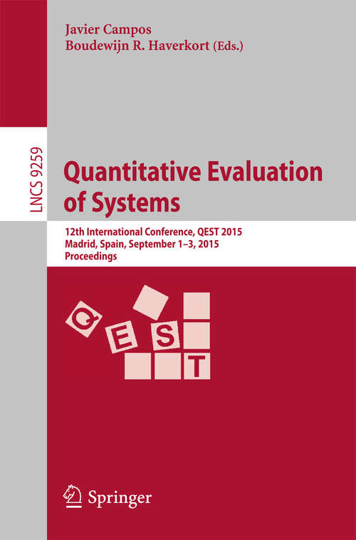 Cover image of Quantitative Evaluation of Systems