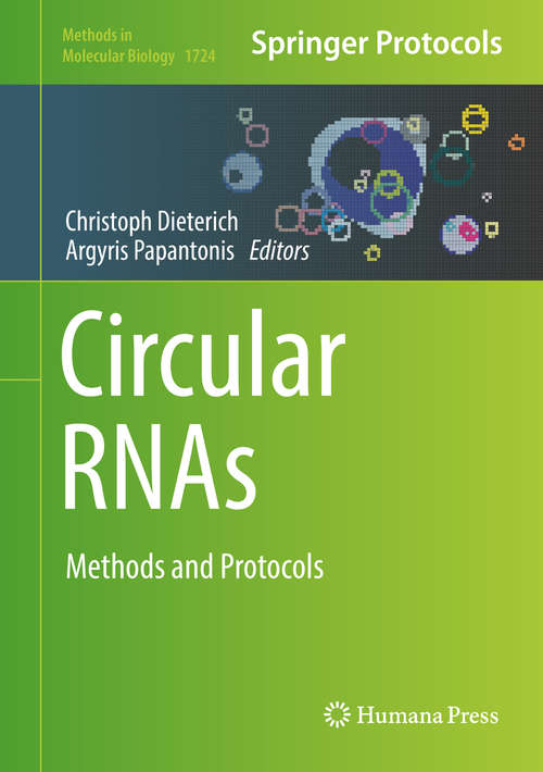 Book cover of Circular RNAs