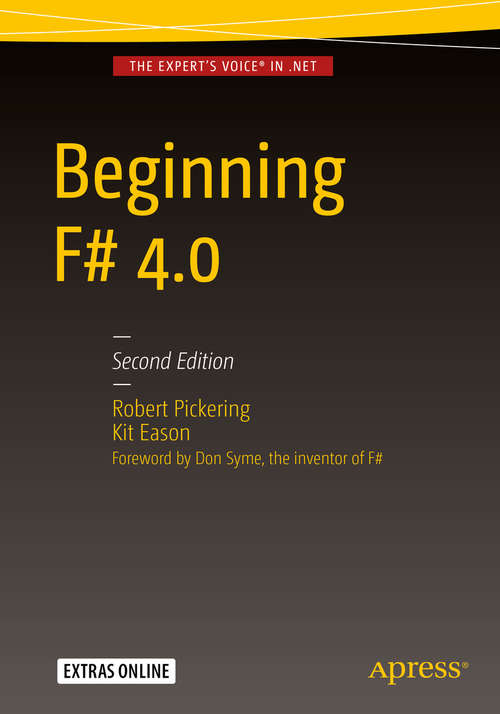Book cover of Beginning F# 4.0