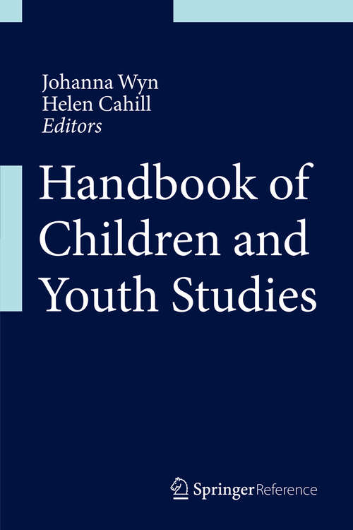 Book cover of Handbook of Children and Youth Studies