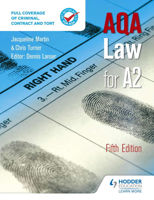AQA Law for A2 Fifth Edition