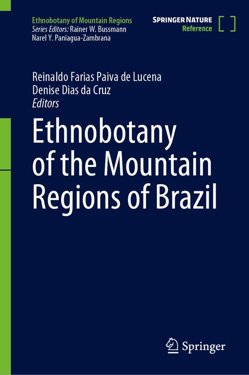 Book cover of Ethnobotany of the Mountain Regions of Brazil (1st ed. 2023) (Ethnobotany of Mountain Regions)