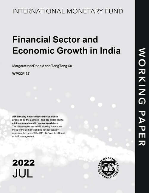 Book cover of Financial Sector and Economic Growth in India