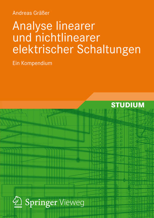 Book cover of Analyse linearer und nichtlinearer elektrischer Schaltungen