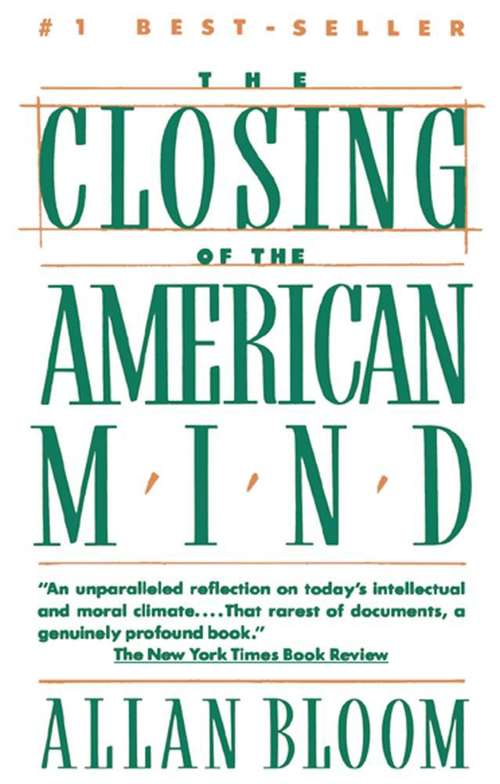Book cover of Closing of the American Mind