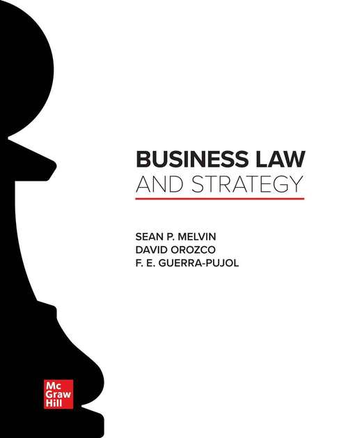 Book cover of Business Law And Strategy