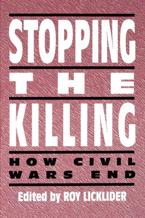 Book cover of Stopping the Killing