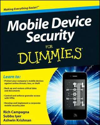 Book cover of Mobile Device Security For Dummies