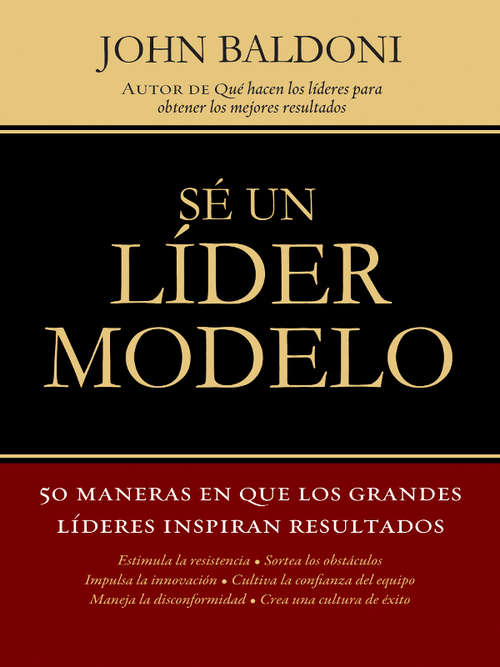 Book cover of Sé un líder modelo