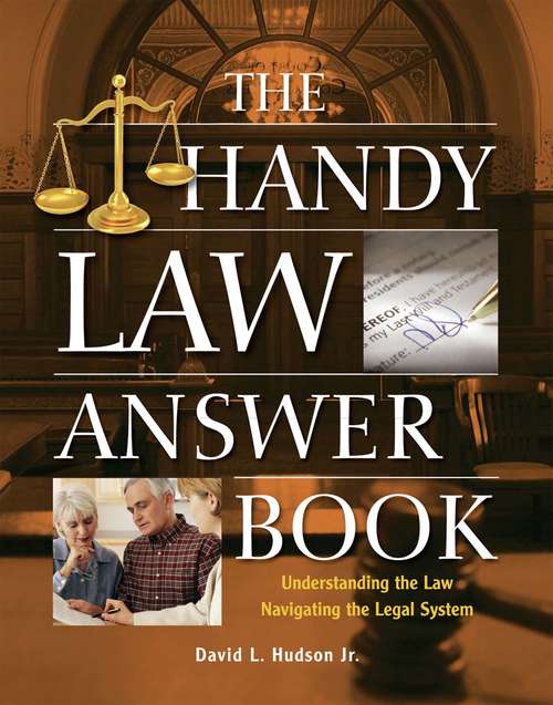 Book cover of The Handy Law Answer Book