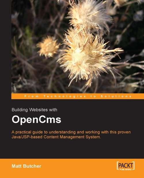 Book cover of Building Websites with OpenCms