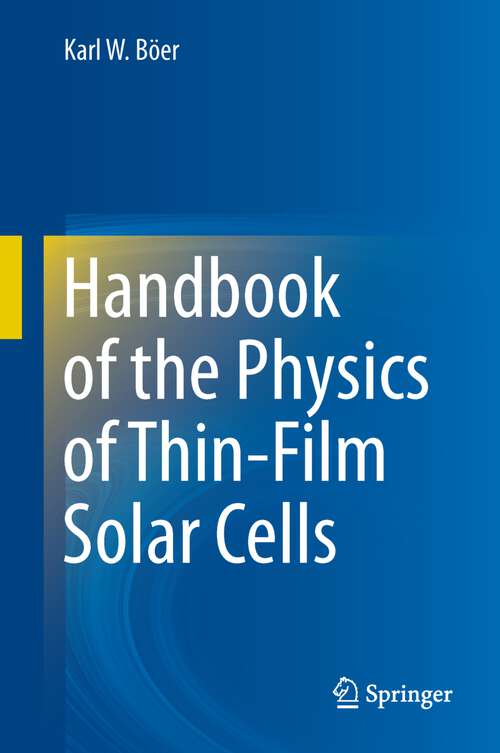 Cover image of Handbook of the Physics of Thin-Film Solar Cells