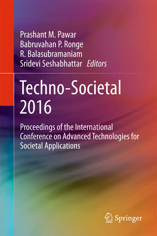 Book cover of Techno-Societal 2016