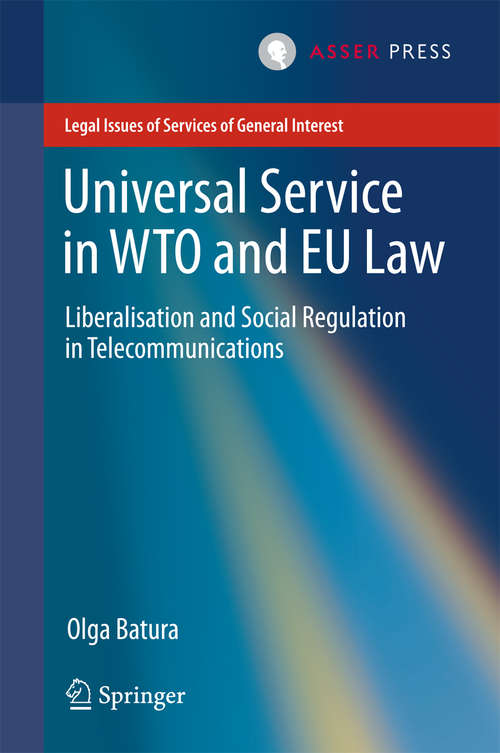 Book cover of Universal Service in WTO and EU law