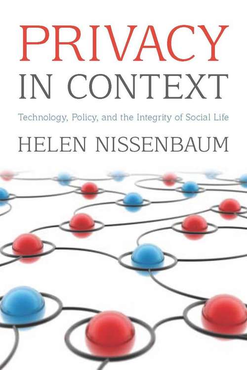 Book cover of Privacy in Context