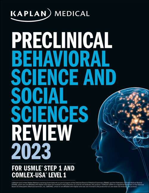 Book cover of Preclinical Behavioral Science and Social Sciences Review 2023: For USMLE Step 1 and COMLEX-USA Level 1 (USMLE Prep)