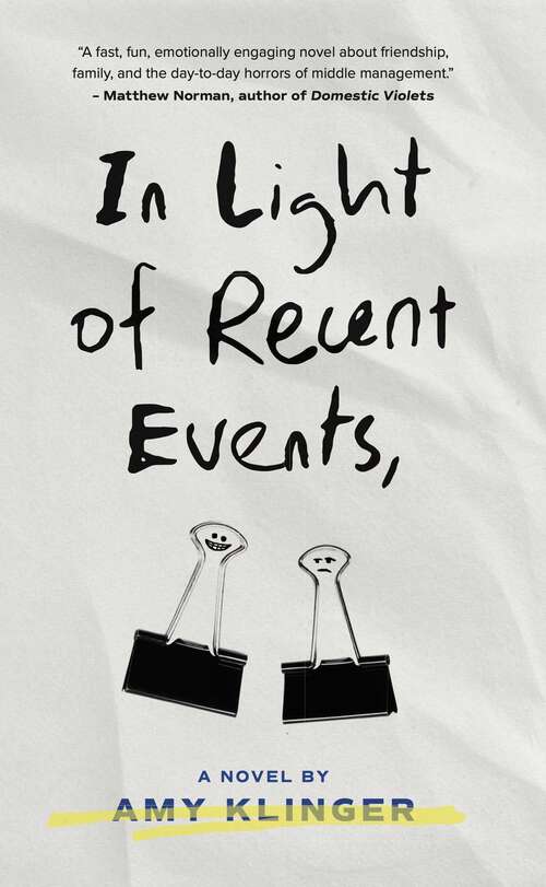 Book cover of In Light of Recent Events