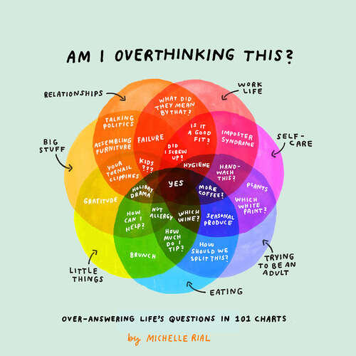 Book cover of Am I Overthinking This?: Over-answering life's questions in 101 charts