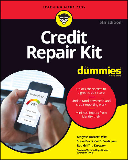 Credit Repair Kit For Dummies (Playaway Adult Nonfiction Ser.)
