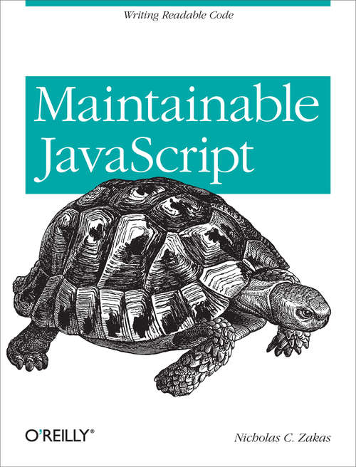 Book cover of Maintainable JavaScript