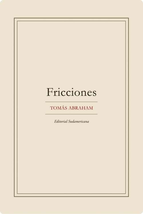Book cover of FRICCIONES (EBOOK)