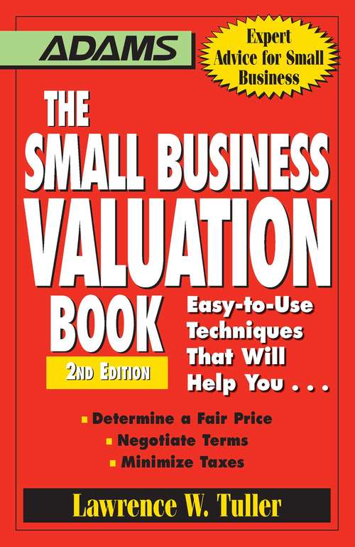 Book cover of The Small Business Valuation Book