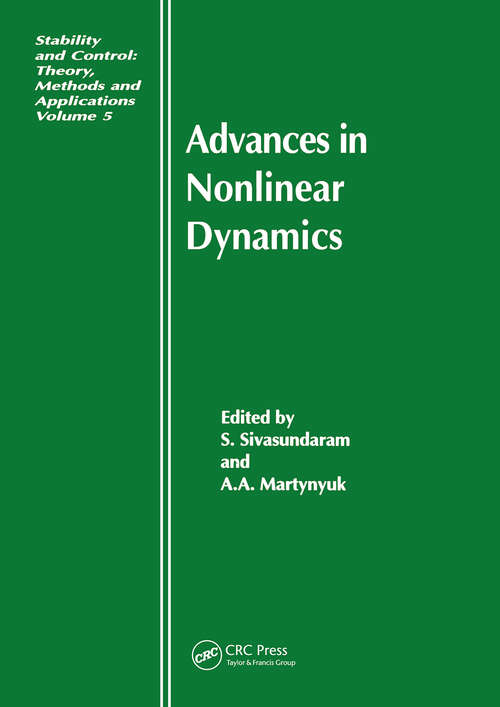 Book cover of Advances in Nonlinear Dynamics