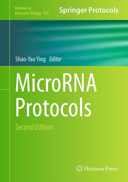 MicroRNA Protocols, Second Edition