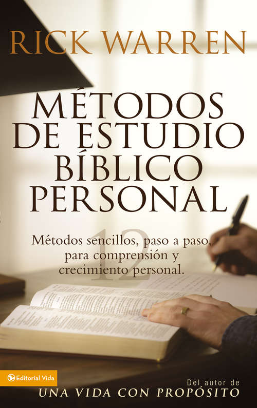 Book cover of Métodos de estudio bíblico personal: 12 formas de estudiar la Biblia tu solo