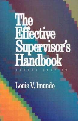 Book cover of The Effective Supervisor's Handbook (2nd edition)