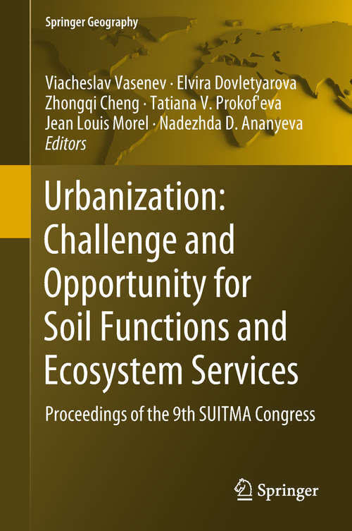 Urbanization: Proceedings Of The 9th Suitma Congress (Springer Geography)
