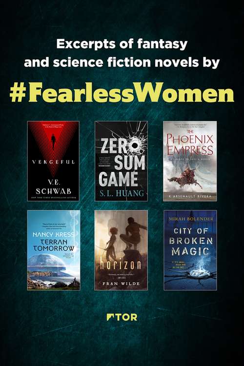 Book cover of Fearless Women Fall Sampler: Excerpts of Science Fiction and Fantasy Novels by Fearless Women