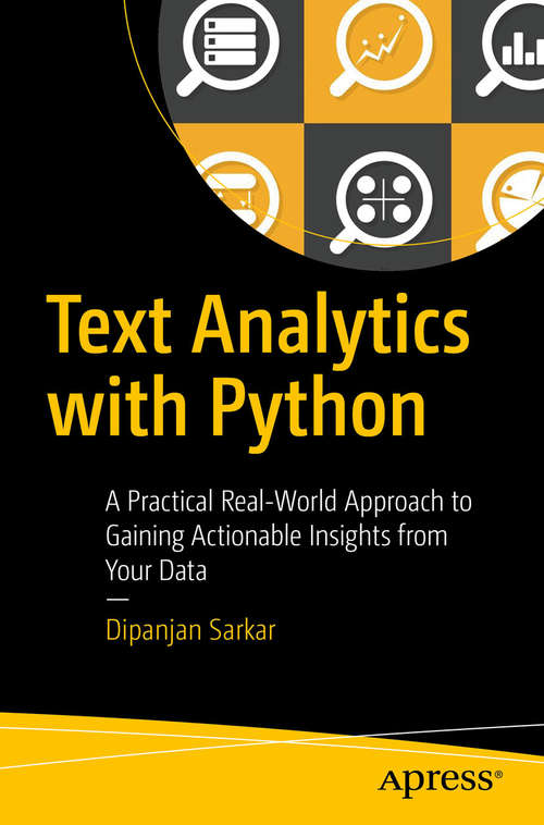 Book cover of Text Analytics with Python
