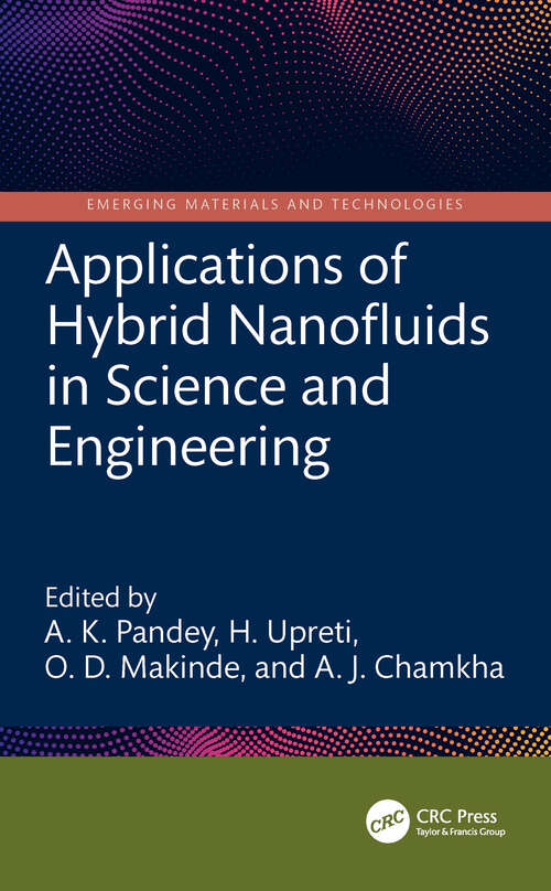 Book cover of Applications of Hybrid Nanofluids in Science and Engineering (1) (Emerging Materials and Technologies)