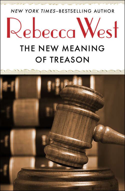 Book cover of The New Meaning of Treason