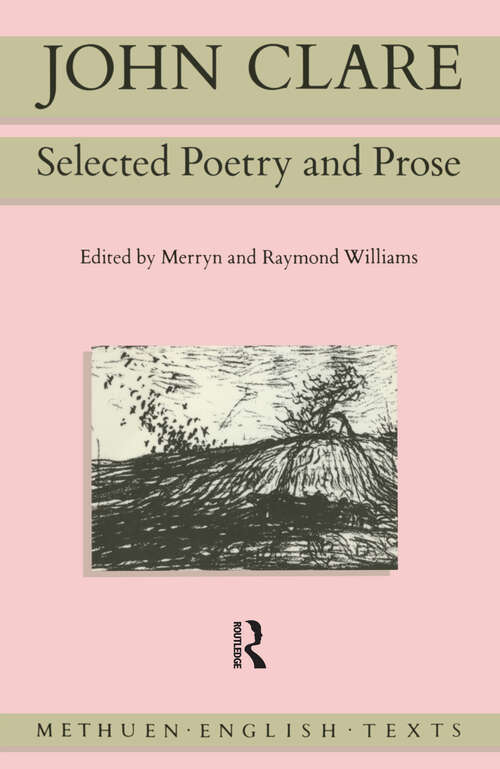 Book cover of John Clare: Selected Poetry and Prose