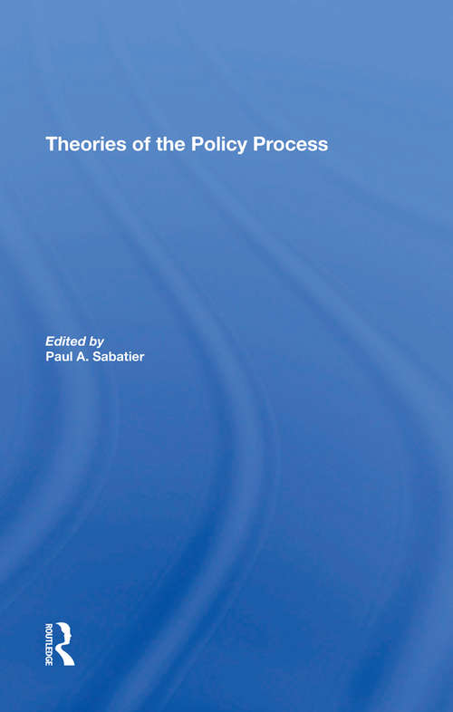 Book cover of Theories of the Policy Process, Second Edition (4)