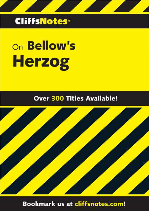Book cover of CliffsNotes on Bellow's Herzog