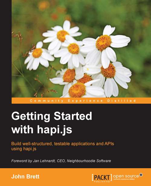Book cover of Getting Started with hapi.js