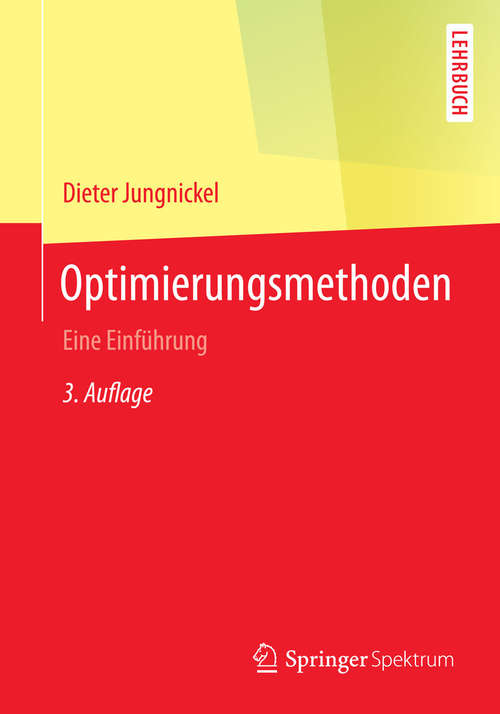 Book cover of Optimierungsmethoden