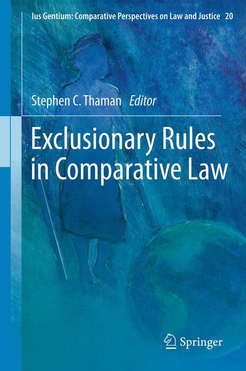 Book cover of Exclusionary Rules in Comparative Law